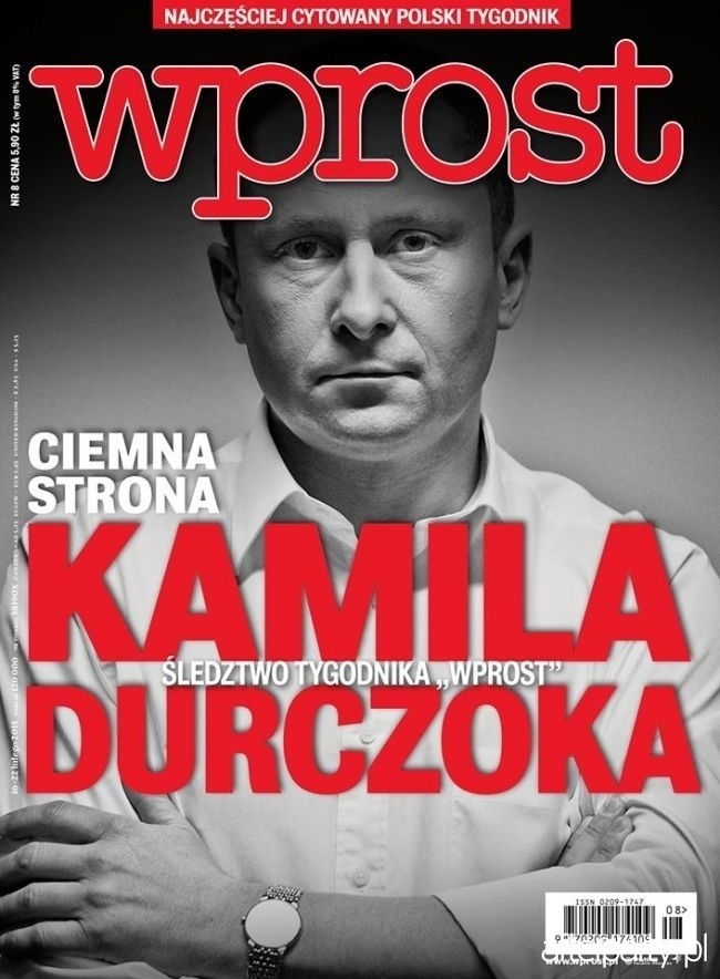 Ciemna Strona Kamila Durczoka. Najnowsza okładka "Wprost"