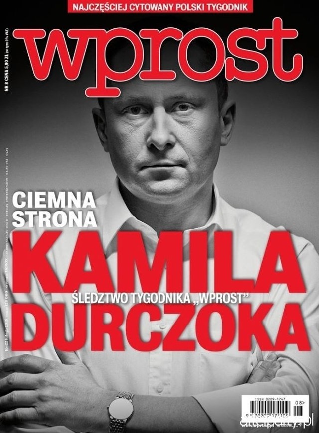 Ciemna Strona Kamila Durczoka. Najnowsza okładka "Wprost"