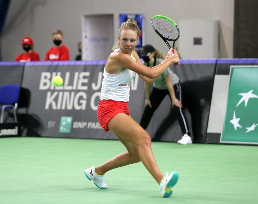 17.04.2021. Mecz Billie Jean King Cup, Polska - Brazylia:...