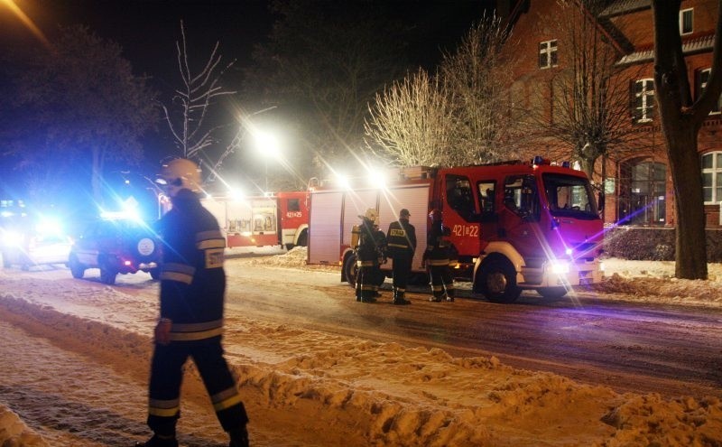 Pożar Urzędu Gminy w Człuchowie