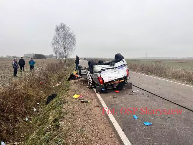 Wypadek w sobotę wydarzył się w pobliżu miejscowości Kazimierówka w gminie Skaryszew.