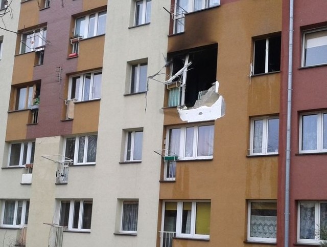 Wybuch w bloku przy ul. Grodzkiej w Stargardzie Szczecińskim.