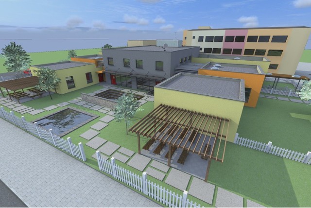 Nowe przedszkole ma powstać na gminnym terenie obok hali sportowej i szkoły podstawowej nr 1 w Niemodlinie.