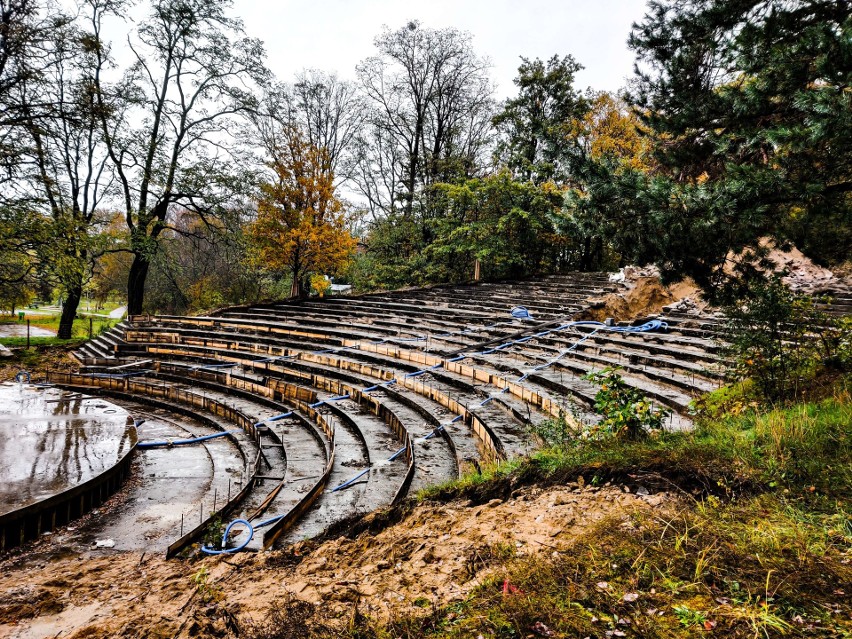 Szczecin: Trwa remont amfiteatru w Żydowcach. Kiedy koniec prac? [ZDJĘCIA]