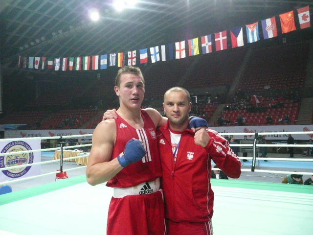 Paweł Wierzbicki (z lewej) i trener Tomasz Potapczyk