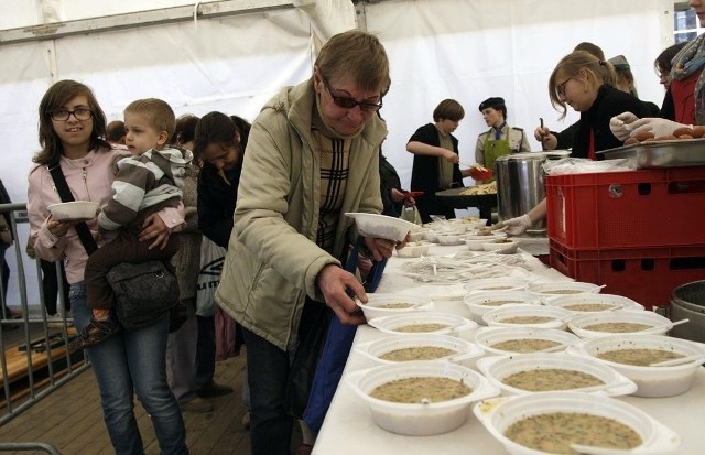 Śniadanie wielkanocne dla potrzebujących 2014 w Gdańsku