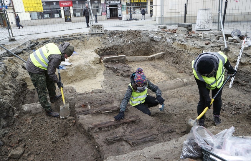 Odkrycia archeologiczne na ulicy Kościuszki w Rzeszowie.