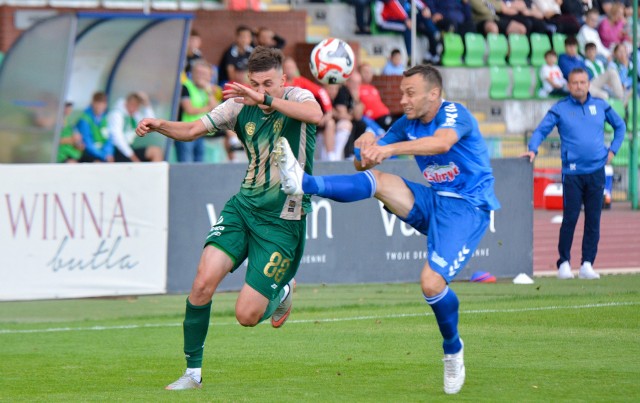 Kostiantin Czernij (nr 88) strzelił pierwszego gola dla Olimpii