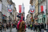 Święto Konstytucji 3 maja w Krakowie. Pochód patriotyczny [WIDEO, DUŻO ZDJĘĆ]