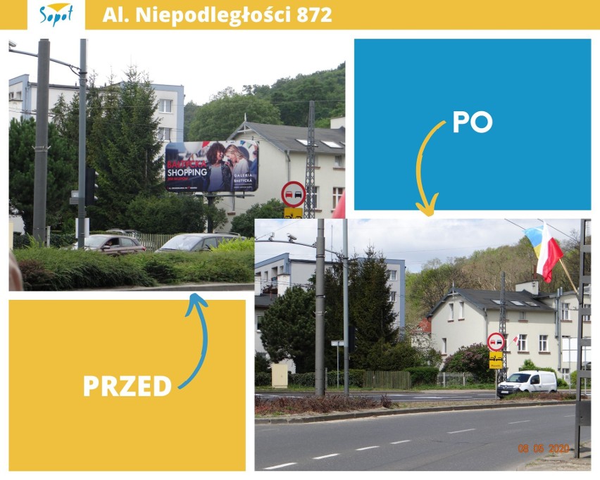 Sopot: Z krajobrazu miasta zniknął ostatni bilboard reklamowy. Usuwanie największych reklam wielkoformatowych trwało 2,5 roku