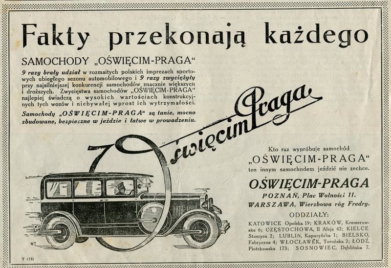 Automobile z Oświęcimia robiły wielką furorę. Można było je...