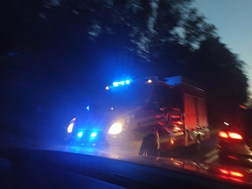 Wypadek na drodze krajowej nr 25 pod Oleśnicą 10.10.2021