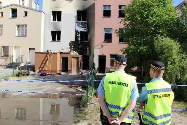 Pożar kamienicy przy ul. Podgórnej w Tczewie wybuchł w nocy 23.05.2018 roku