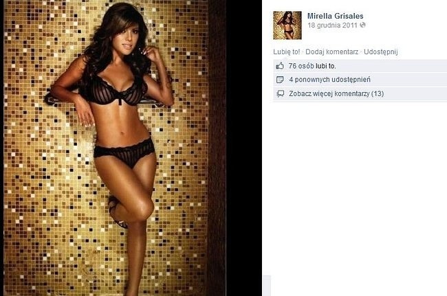 Mirella Grisales (fot. screen z Facebook.com)
