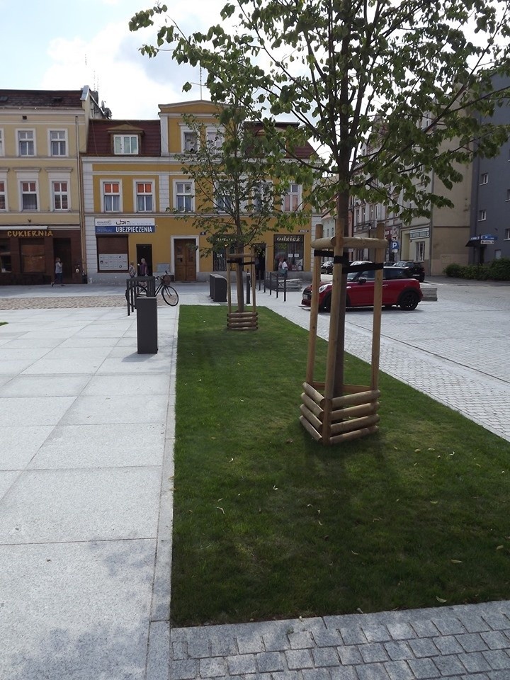 Fontanna, zieleń… Tak odnowili Rynek w mieście pod Wrocławiem