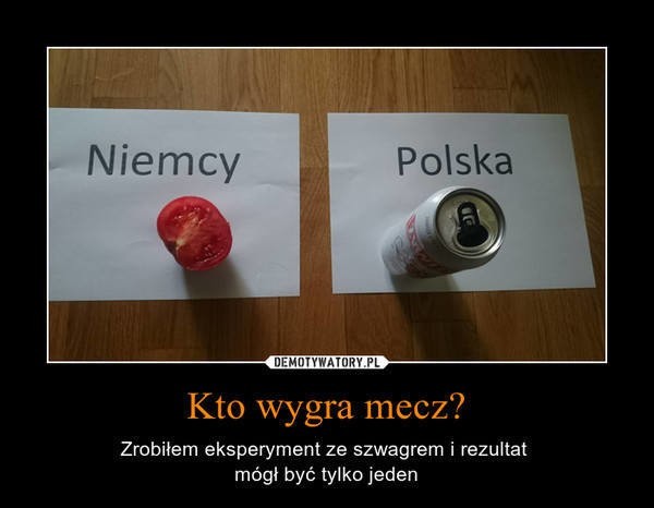 Przed meczem Polska - Niemcy [MEMY]