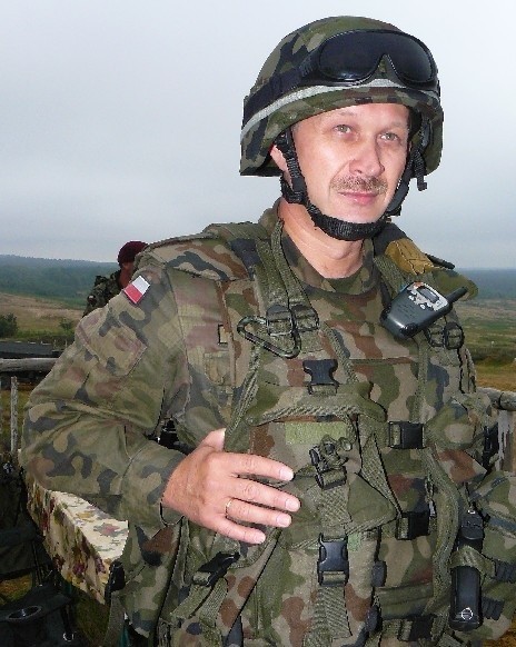 Ppłk. Piotr Zieja ma 44 lata. Dowodzi 1. batalionem piechoty zmotoryzowanej w 17. Wielkopolskiej Brygadzie Piechoty Zmechanizowanej w Międzyrzeczu. W wojsku od 24 lat, w 17. WBZ służy od 2000 r.fot. Dariusz Brożek