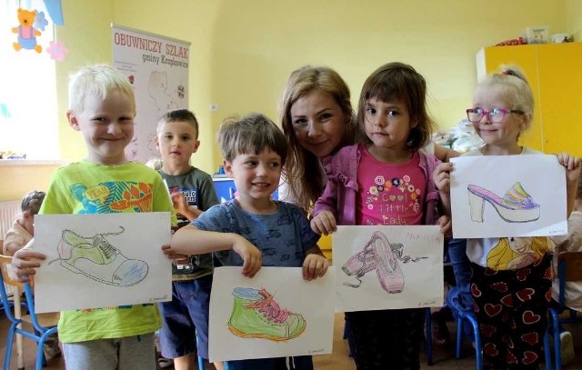 Przedszkolaki bardzo chętnie uczestniczyły w zajęciach.