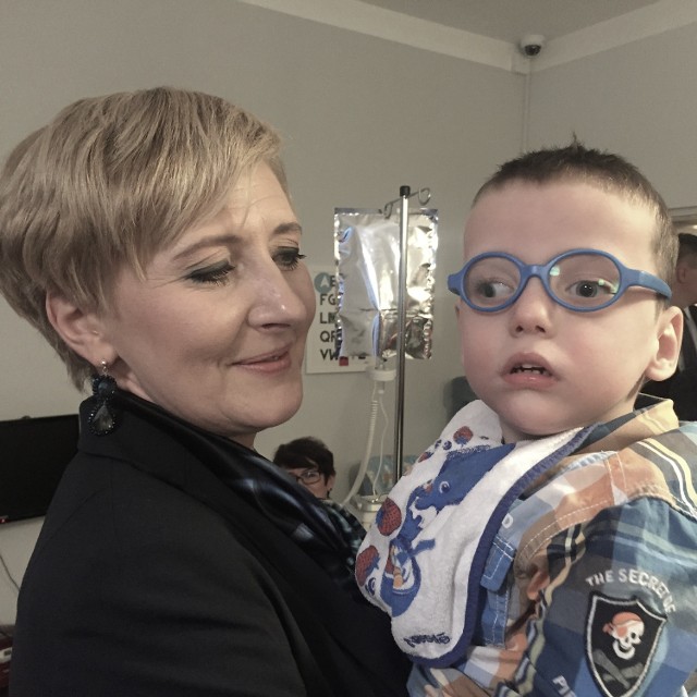 Agata Duda przyjechała do łódzkiego hospicjum Fundacji Gajusz