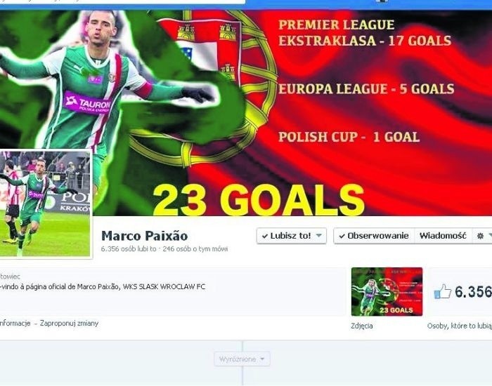 Marco Paixao na Facebooku chwali się swoimi osiągnięciami