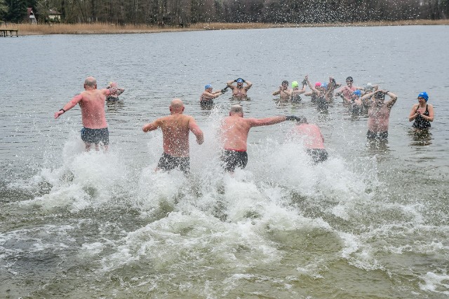W Jeziorze Jezuickim w Pieckach tradycyjnie w niedzielne południe spotkali się amatorzy zimnych kąpieli. Morsy z Bydgoszczy i okolic tradycyjnie dobrze się bawili.Aby zobaczyć zdjęcia z morsowania przesuń gestem lub strzałką w prawo>>>