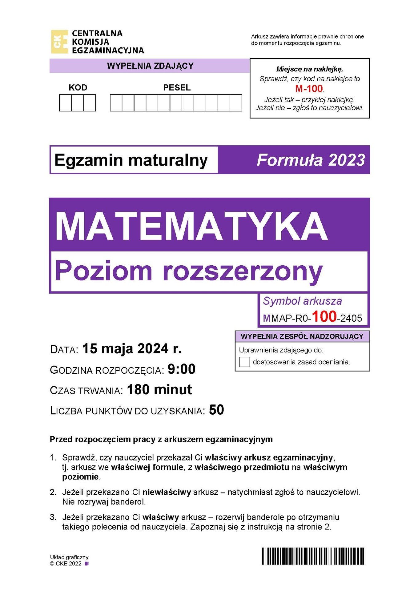 Matura rozszerzona matematyka 2024 | Strefa Edukacji