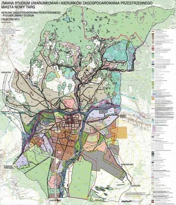 Plan miasta Nowy Targ