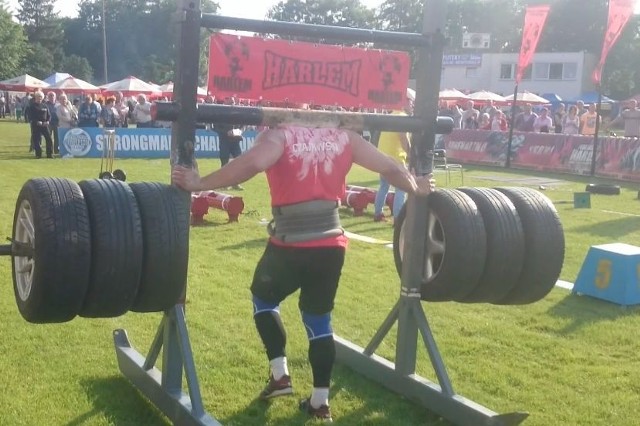 Marek Czajkowski to wicemistrz Polski Strongman do 105 kg