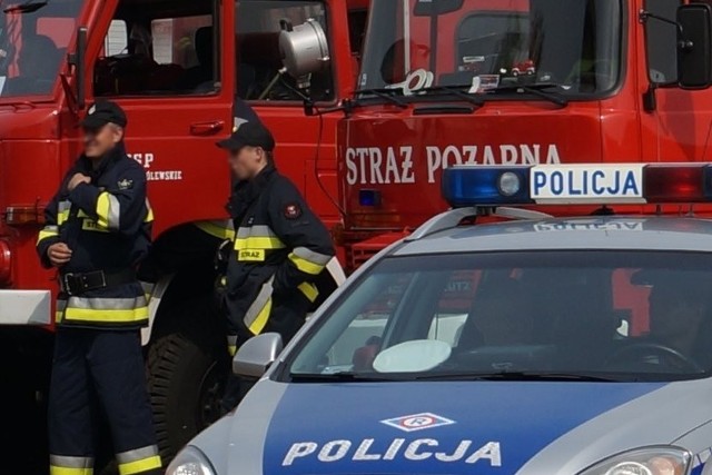 Na miejscu była straż pożarna i policja