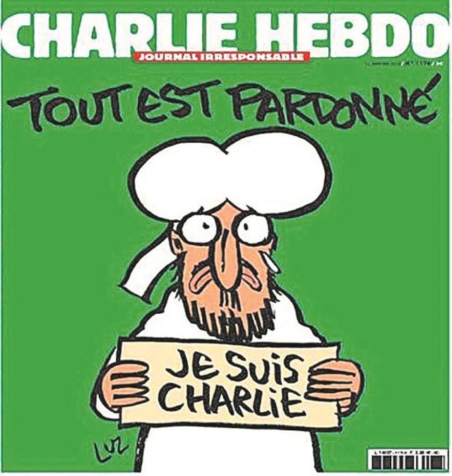 Taka okładka "Charlie Hebdo" ukazała się dziś w kioskach