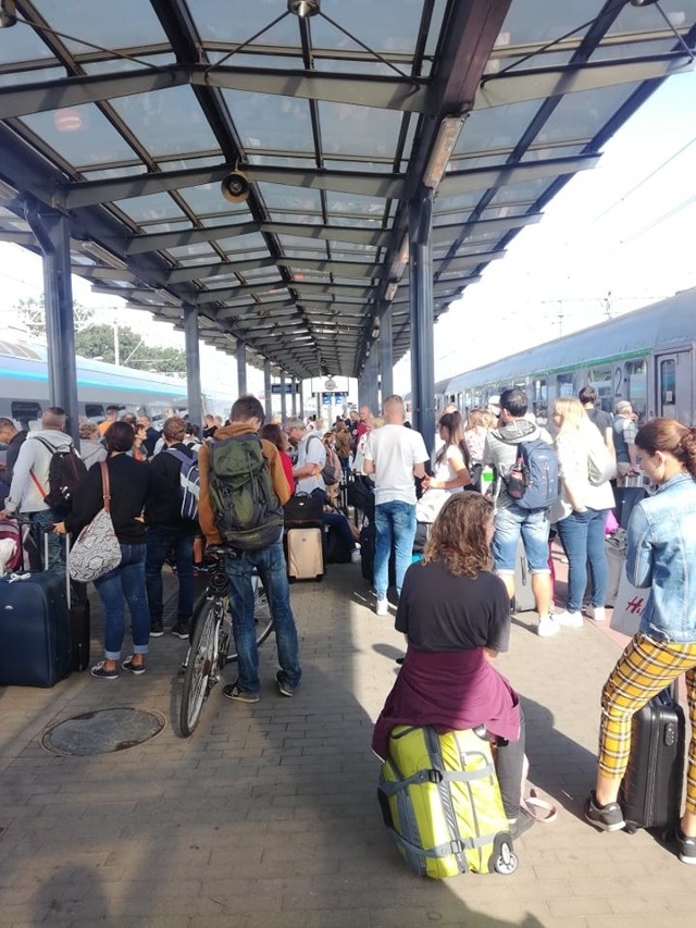 Zanik napięcia to podstawowy powód dzisiejszej awarii na kolei w Trójmieście. Pociągi ruszyły, ale kolejarze uprzedzają, że utrudnienia mogą potrwać nawet do godz. 12.00. Opóźnienia pociągów dalekobieżnych sięgają  2 godzin.