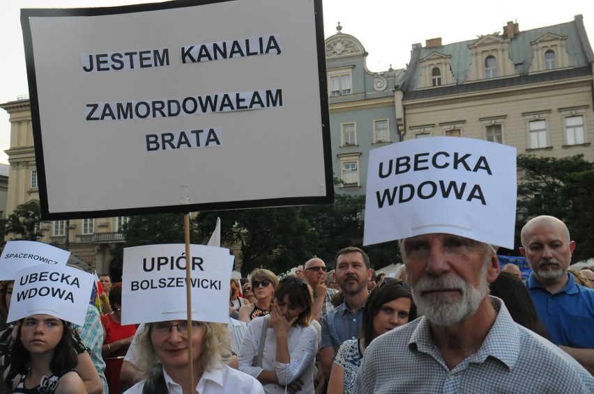 Kraków. Wielki protest na Rynku Głównym w obronie sądów