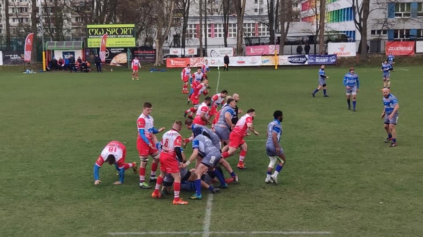 Rugbiści Edach Budowlanych Lublin pokonali u siebie Awentę Pogoń Siedlce. Zobacz zdjęcia 