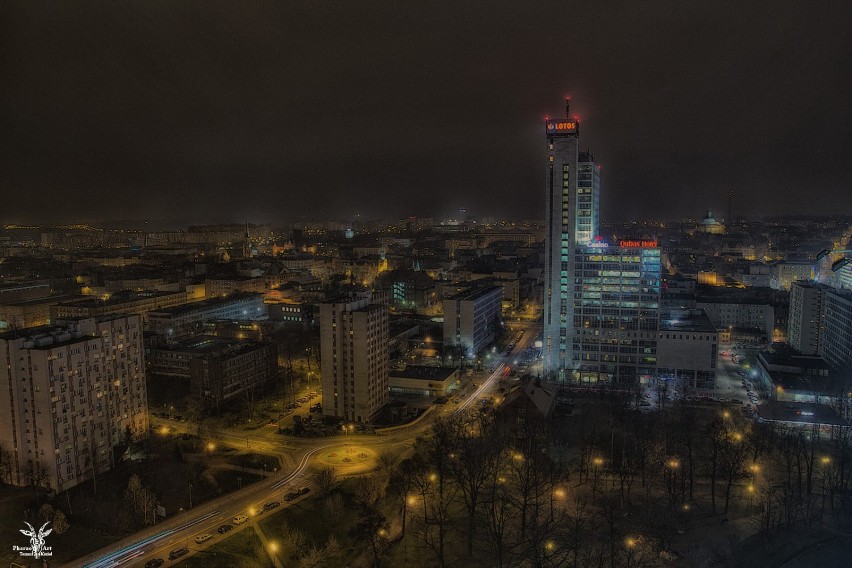 Katowice nocą