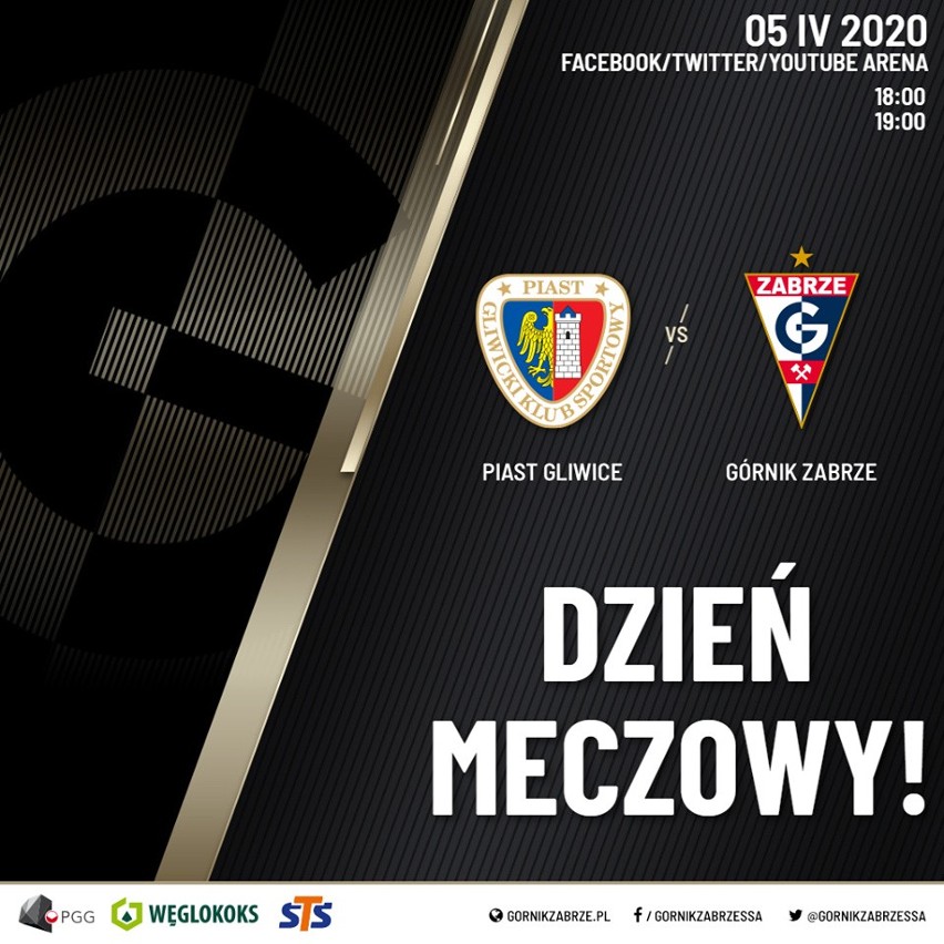 Derby Piast Gliwice - Górnik Zabrze w niedzielę! Piłkarze będą rywalizować w grze FIFA20 Gdzie będzie można zobaczyć dwumecz Piast - Górnik?