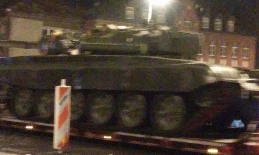 Transport czołgów przez Łódź
