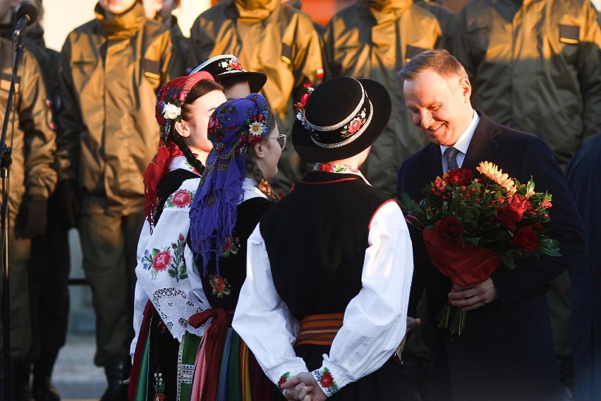 Prezydent Andrzej Duda w Sierpcu w trakcie obchodów...