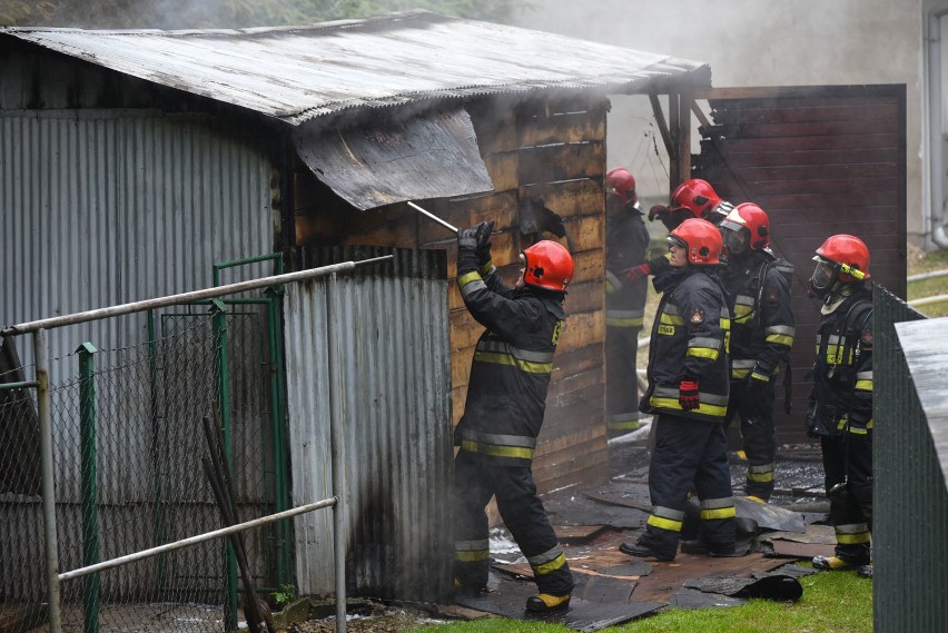 Zakopane: Strażacy gasili pożar garażu. Spłonęło stojące w nim auto