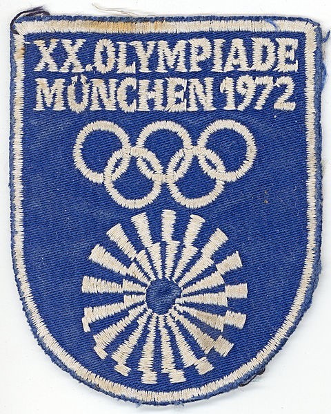 Oficjalna naszywka z logo Olimpiady w Monachium [1]