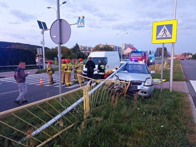 Na miejscu sobotniego wypadku na ulicy Krakowskiej w Kielcach