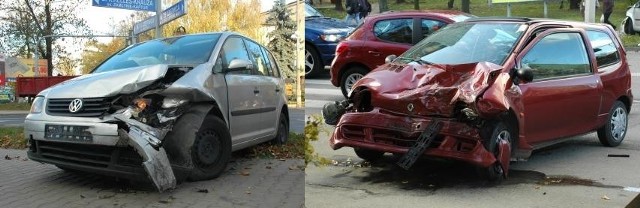 W stłuczce na ulicy 25 Czerwca uczestniczyła dwa auta osobowe.