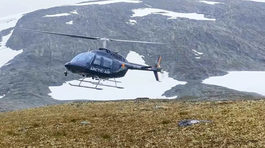 Transport helikopterem w odległy teren badań