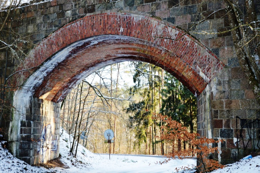Mosty Kozińskie w zimowej odsłonie.