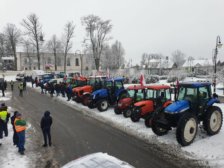 Protest rolników z Przytyka i Potworowa. Sprzeciwiają się unijnej polityce. Zobacz zdjęcia