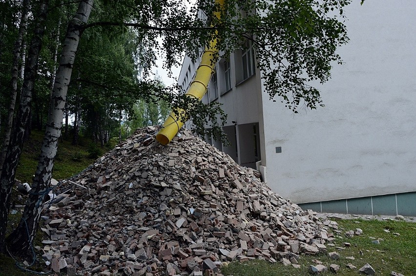 W szpitalu  Na Górce zakończyły sie już wyburzenia, teraz...