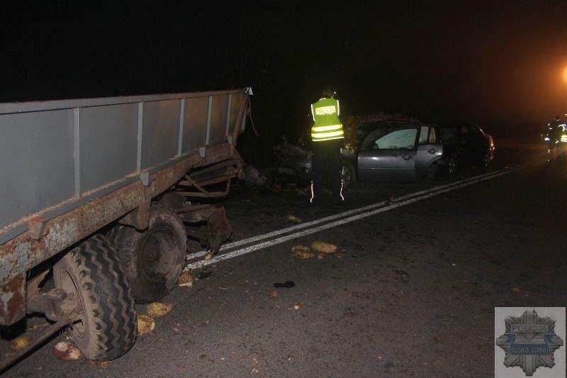 Wypadek w Gorysławicach. Pięć osób trafiło do szpitala