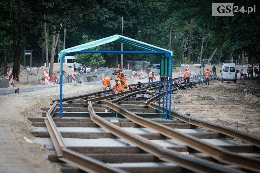 Ulica Arkońska wciąż nieprzejezdna. Zobacz zdjęcia z placu budowy