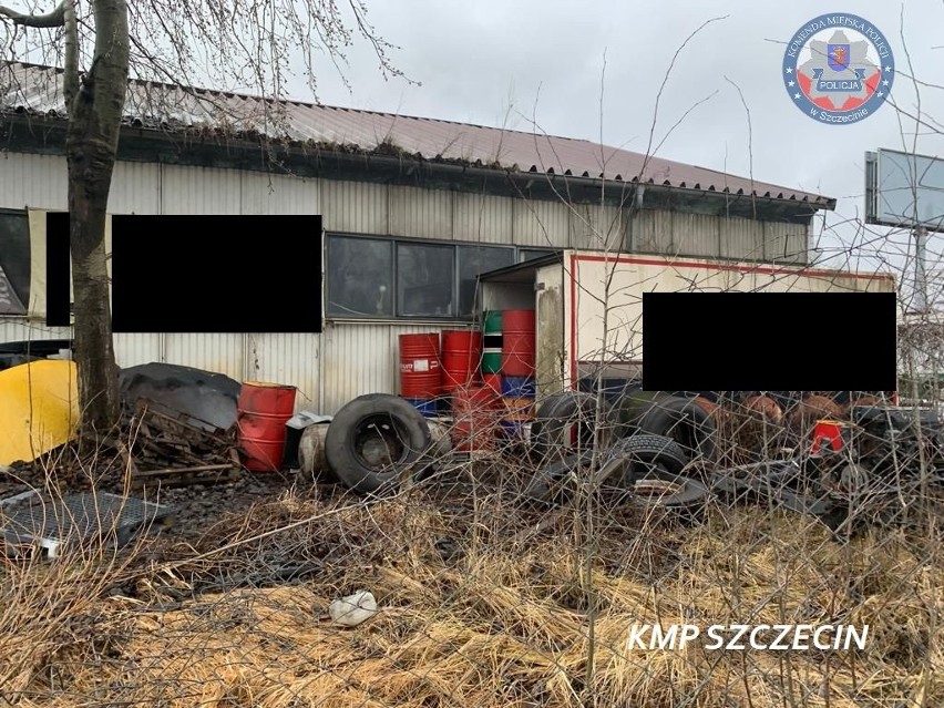 Szczecińscy policjanci zlikwidowali nielegalne składowisko odpadów