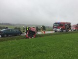 Wypadek samochodowy w Łapszach Wyżnych. Sześć osób poszkodowanych [ZDJĘCIA]