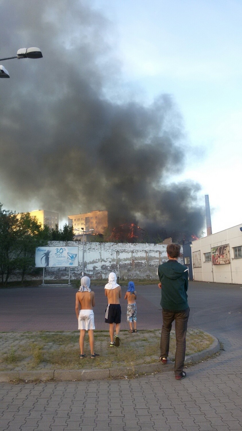Pożar rzeźni w Chorzowie